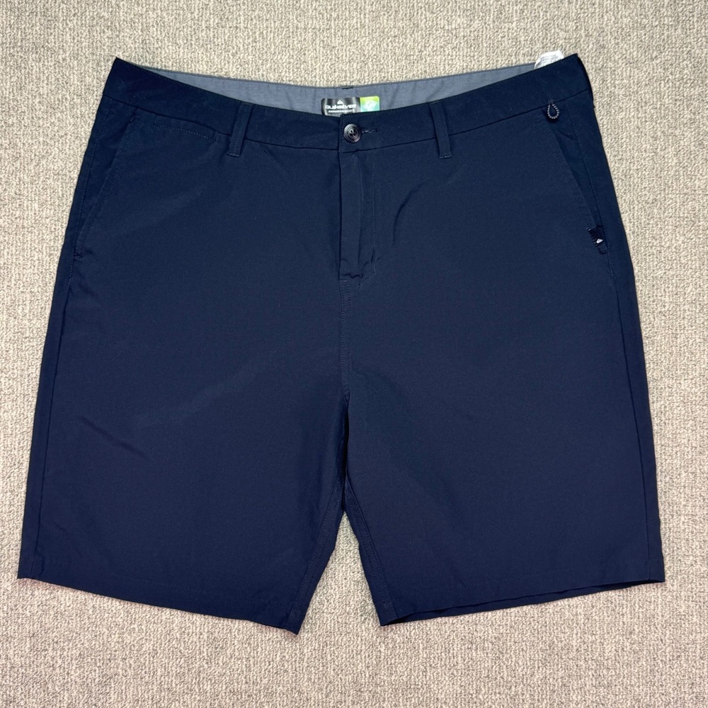 Quiksilver Amphibian Hybrid Shorts Men Size 38 Navy Blue DryFlight Stretch